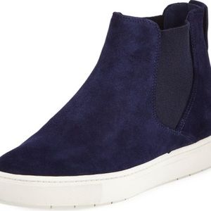 VINCE High Top Dark Blue Newlyn Style Womens Size 9.5 Vince Boots